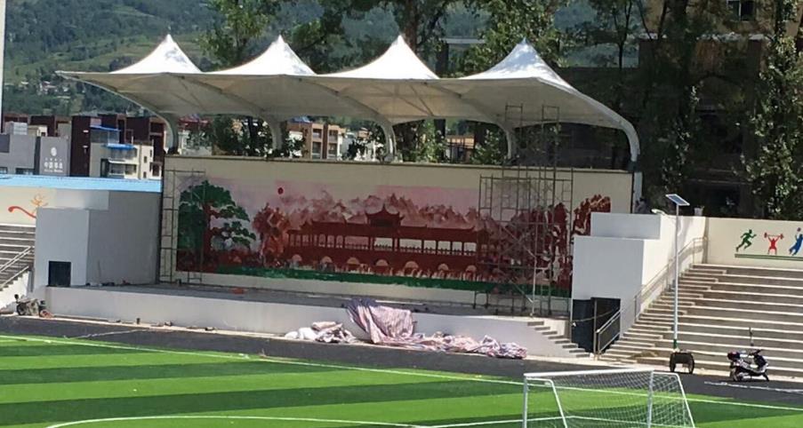 安徽海德思操場膜結(jié)構(gòu)看臺(tái)