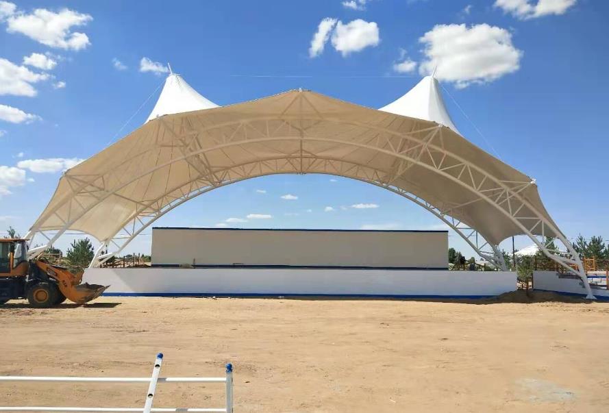 烏審旗烏審召拉達幕大會膜結構會場 烏審旗烏審召拉達幕大會膜結構會場