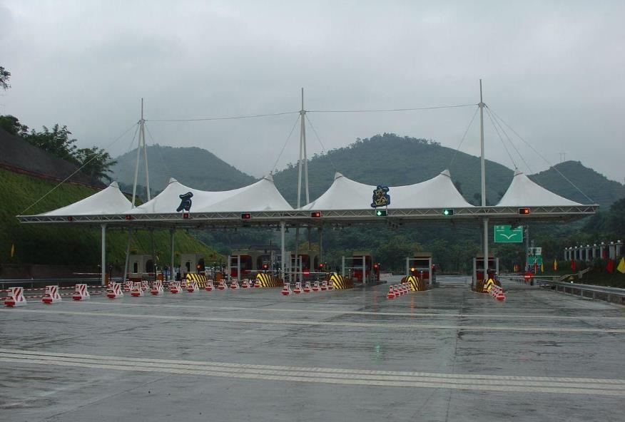 安徽海德思高速公路收費(fèi)站膜結(jié)構(gòu)