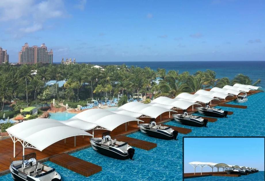 碼頭膜結(jié)構(gòu)涼亭