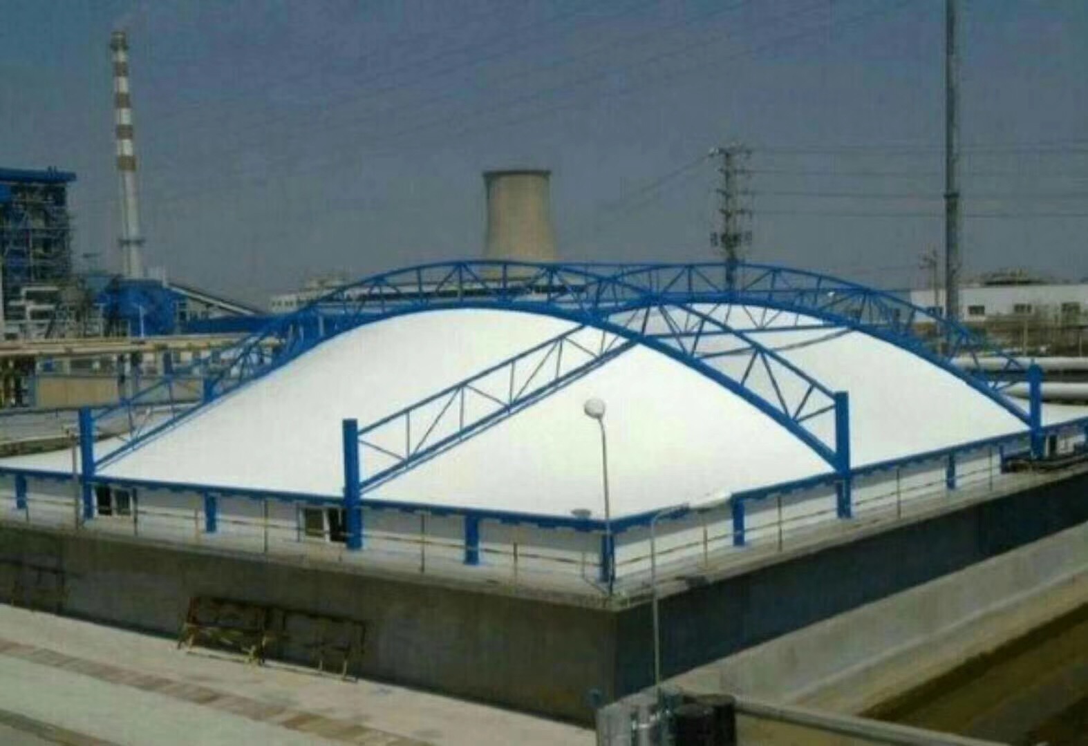 安徽海德思新型膜結(jié)構(gòu)污水池加蓋