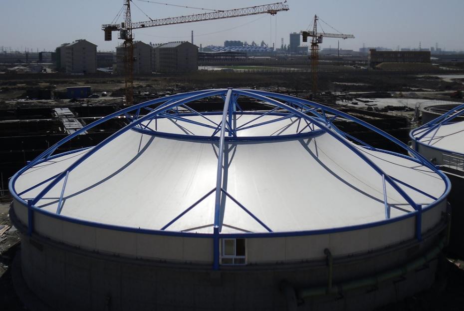 污水池加蓋反吊膜結(jié)構(gòu)