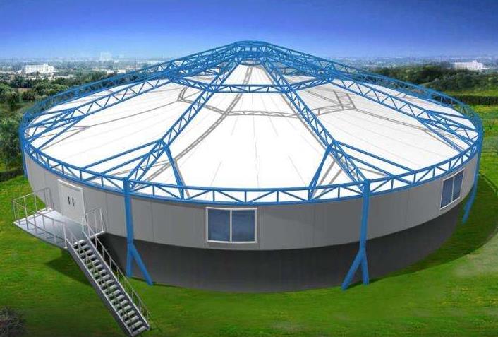 膜結(jié)構(gòu)污水處理池封頂 膜結(jié)構(gòu)污水處理池封頂