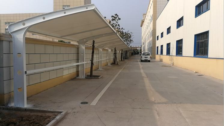 亳州7字型膜結(jié)構車棚—亳州市康和中藥項目