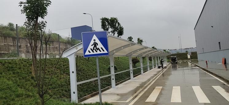 7字型膜結構停車棚—重慶永翔二期工地項目 7字型膜結構停車棚—重慶永翔二期工地項目