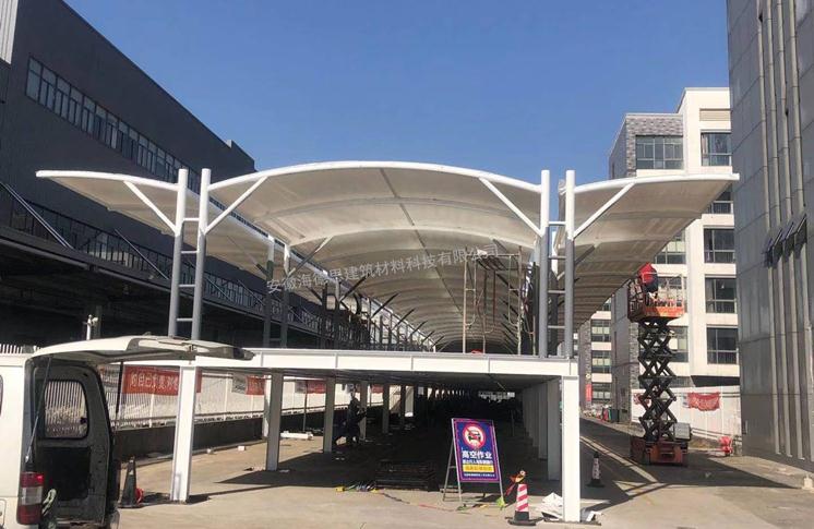 雙層膜結(jié)構(gòu)車(chē)棚——雅迪電動(dòng)車(chē)無(wú)錫工廠項(xiàng)目 雙層膜結(jié)構(gòu)車(chē)棚——雅迪電動(dòng)車(chē)無(wú)錫工廠項(xiàng)目