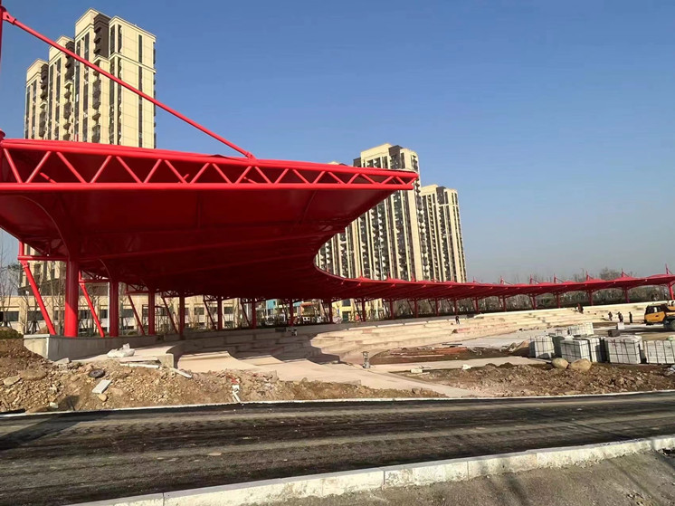 葉集區(qū)未名湖人民公園膜結構雨棚 葉集區(qū)未名湖人民公園膜結構雨棚