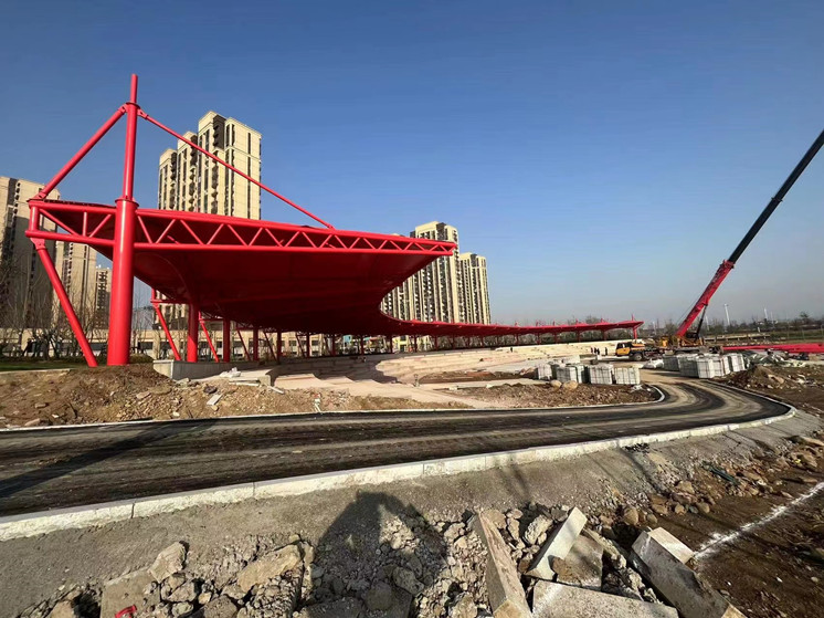葉集區(qū)未名湖人民公園膜結構雨棚 葉集區(qū)未名湖人民公園膜結構雨棚