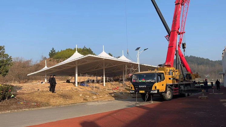 樅陽一中膜結構看臺棚 樅陽一中膜結構看臺棚